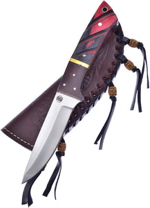 Frost Cutlery Hunter Frostwood Fixed Blade Knife w/Sheath W4762FW
