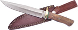 Frost Cutlery Buffalo Spirit Bowie Fixed Blade Wood Handle Chipaway Knife CW668