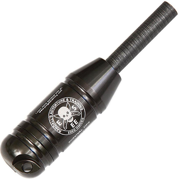 ESEE Black Watertight Capsule Misch Metal Flint Compact Survival Fire Kit