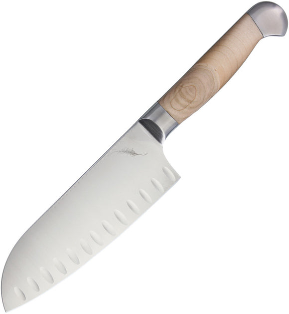 Ferrum High Carbon Stainless Blade Full Tang Fixed Estate Santoku Knife ES0700