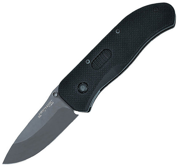FirstEdge TrackLock Hunter A/O Black Bead Blasted Folding Knife K1605BBB