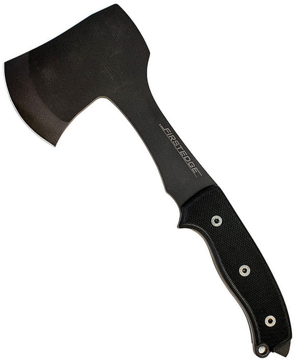 FirstEdge HRS Black Fixed Ax Head Survival Camping & Hunting Hatchet K21150BLB