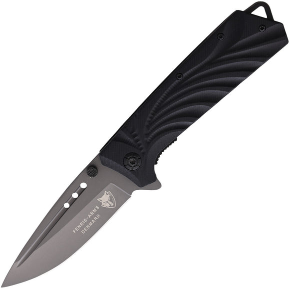 Fenris-Arms Freedom Linerlock Black Folding Stainless Pocket Knife FREE005