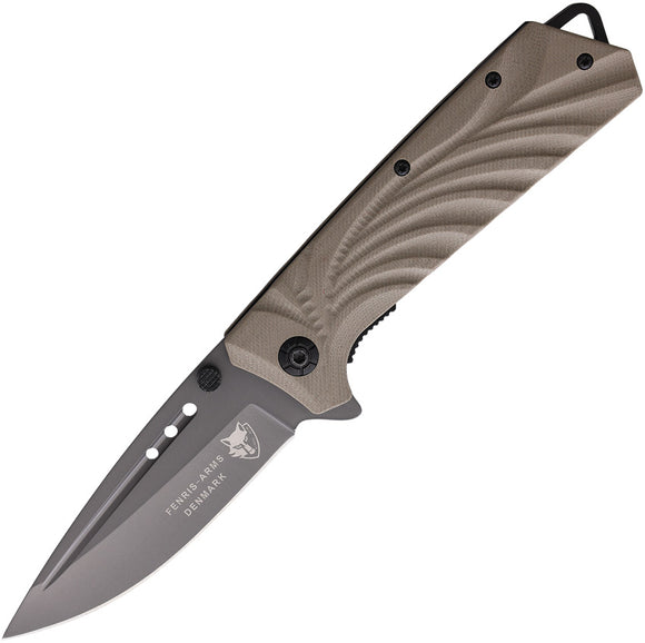 Fenris-Arms Freedom Linerlock Tan Folding Stainless Pocket Knife FREE006