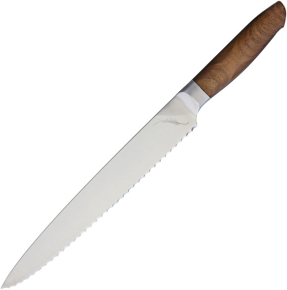 Ferrum Reserve Scalloped Slicer High Carbon Stainless Fixed Kitchen Knife RS0900
