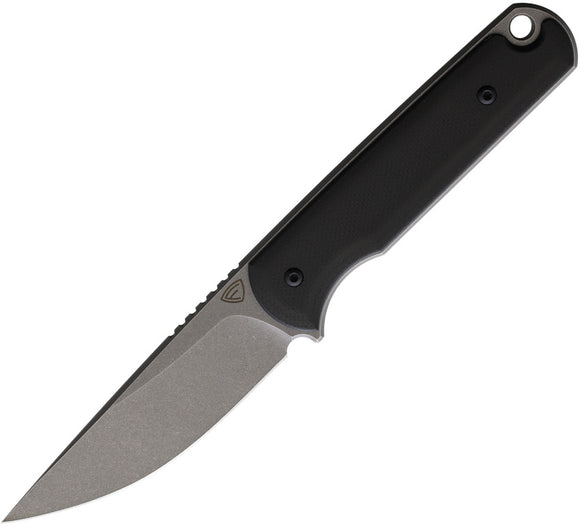 Ferrum Forge Lackey G10 Black Fixed Blade Knife + Sheath 0019cr