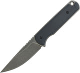 Ferrum Forge Knife Works Lackey Black G10 Fixed Blade Knife w/ Kydex Sheath 001  -On Sale