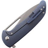 Ferrum Forge Archbishop 3.0 Pocket Knife Blue Titanium Folding 20CV Blade 007B