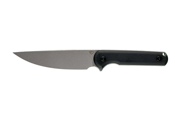 Ferrum Forge Knife Works XL Lackey Black G10 9Cr18MoV Fixed Blade Knife 0089B