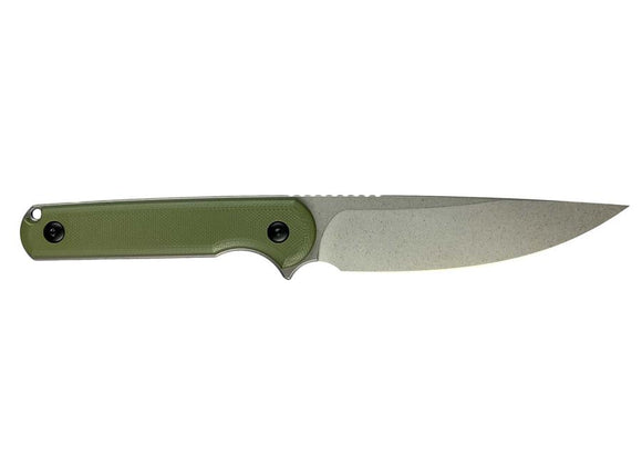 Ferrum Forge Knife Works XL Lackey Green G10 9Cr18MoV Fixed Blade Knife 0089G
