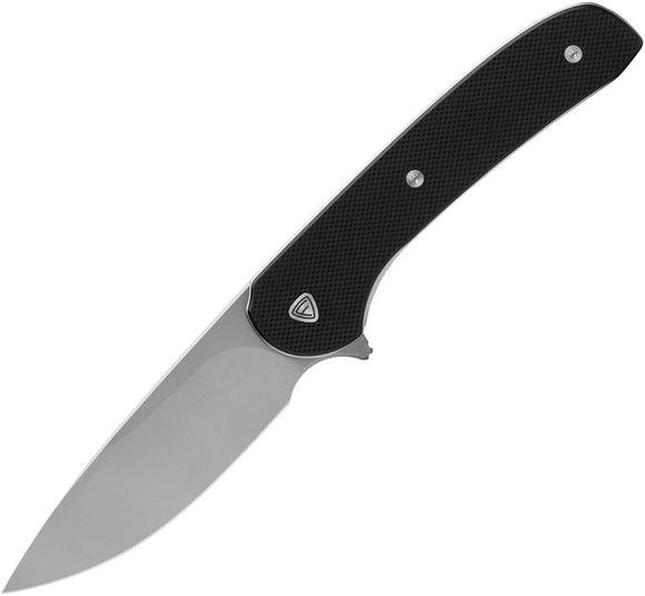 Ferrum Forge GENT 2.0 Stonewashed G10 Black Liner lock Folding Knife 009b