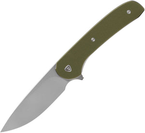 Ferrum Forge GENT 2.0 Stonewashed G10 Green Liner lock Folding Knife 009g
