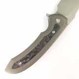 Ferrum Forge Knife Works Allurus Pocket Knife CF & Titanium Folding 20CV 011CF