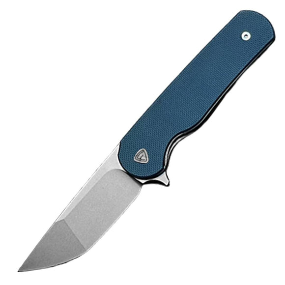 Ferrum Forge Knife Works Zelex Blue G10 Folding D2 Steel Pocket Knife 012BU