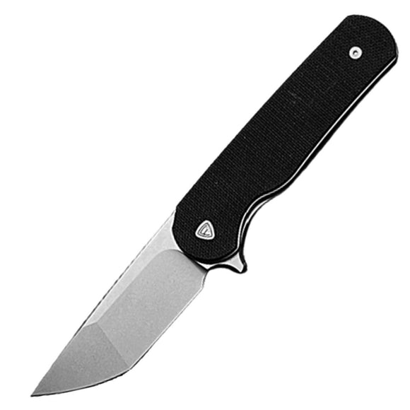 Ferrum Forge Knife Works Zelex Black G10 Folding D2 Steel Pocket Knife 012B