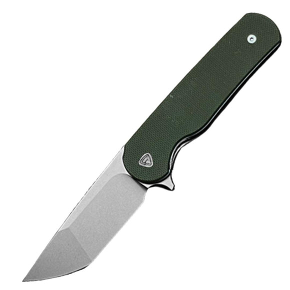 Ferrum Forge Knife Works Zelex Green G10 Folding D2 Steel Pocket Knife 012G