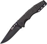 SOG Salute Mini Folding Black Oxide Clip Blade G10 Handle Folder Knife