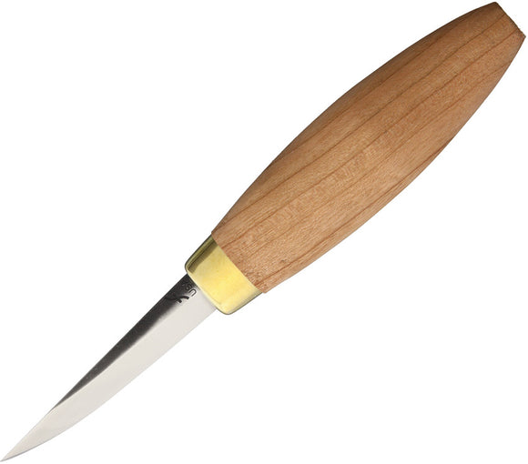 Flexcut Sloyd Tan Smooth Wood Carbon Steel Clip Point Fixed Blade Knife KN50