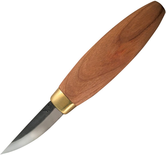 Flexcut Stub Sloyd Brown Wood Carbon Steel Clip Point Fixed Blade Knife KN53