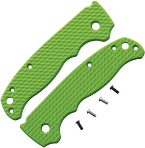 Flytanium Wavelength Demko AD 20.5 Green G10 Knife Handle Scales 0846LG