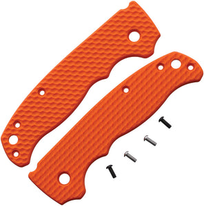 Flytanium Wavelength Demko AD 20.5 Orange G10 Knife Handle Scales 0846OR