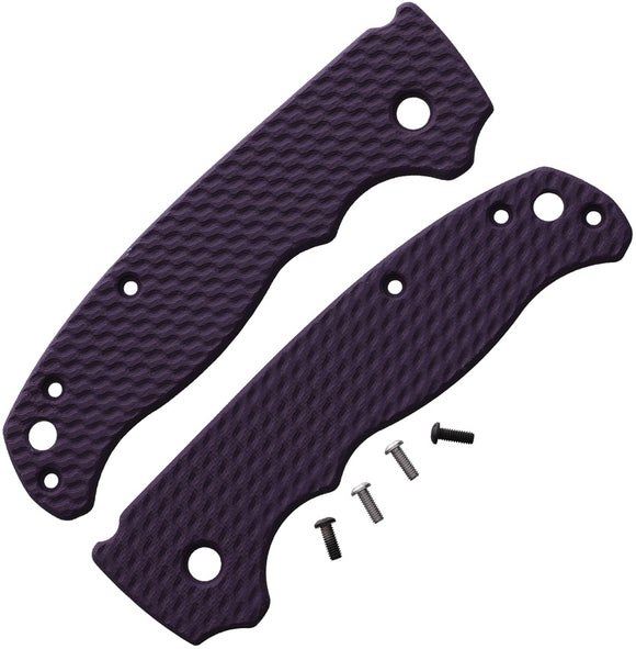 Flytanium Wavelength Demko AD 20.5 Purple G10 Knife Handle Scales 0846PH
