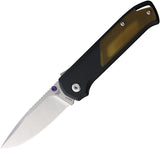 Flytanium Arcade Shark-Lock Black & Tan Folding S35VN Pocket Knife 1251