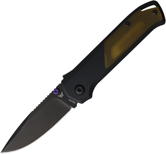 Flytanium Arcade Shark-Lock Black Aluminum & Ultem Folding CPM-S35VN Knife 1252