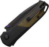 Flytanium Arcade Shark-Lock Black Aluminum & Ultem Folding CPM-S35VN Knife 1252