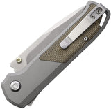 Flytanium Arcade Shark-Lock Aluminum Folding S35VN Steel Pocket Knife 1255