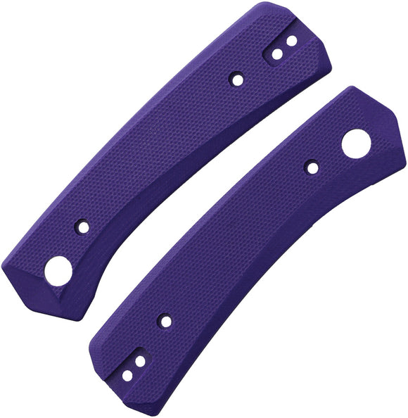 Flytanium Knafs Lander Purple Smooth G10 Knife Handle Scales 1303DP