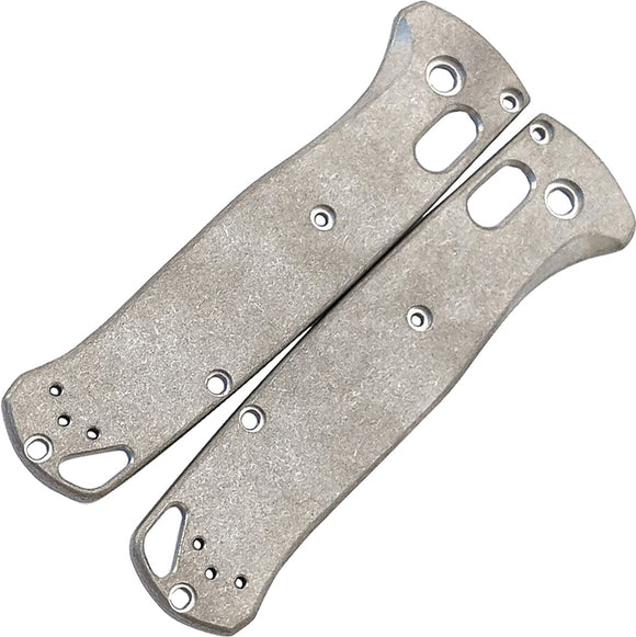 Flytanium Benchmade Bugout Grey Titanium Knife Handle Scales 543