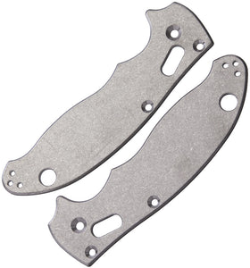 Flytanium Spyderco Manix 2 Grey Titanium Knife Handle Scales 580