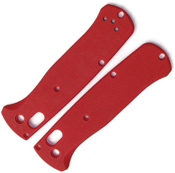 Flytanium Benchmade Bugout Handle Scales Red 626