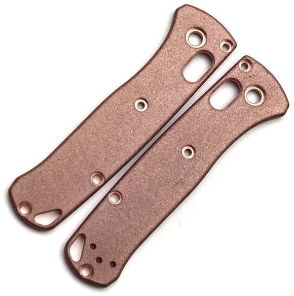 Flytanium Benchmade Bugout Smooth Copper Knife Handle Scales 676