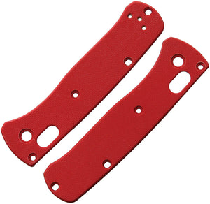 Flytanium Benchmade Mini Bugout Handles Red G10 691