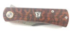 Finch Co Knife Brown Snakewood Drifter Folding 154cm Pocket Knife dt202