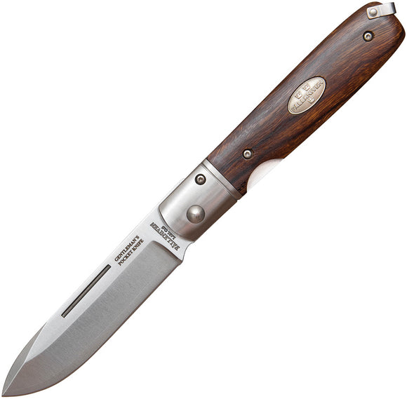 Fallkniven Gentlemans Linerlock Ironwood Cobalt Steel Folding Pocket Knife GPDI