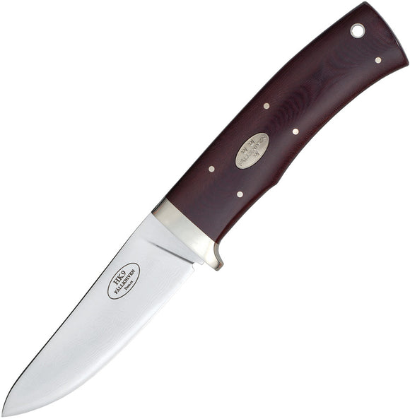 Fallkniven HK9 Fixed Blade Knife Maroon Micarta Damascus Steel Blade HK9CXLMM