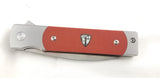 Finch Knife Holliday Canyon Red Micarta 154cm Linerlock Folding Knife hl404