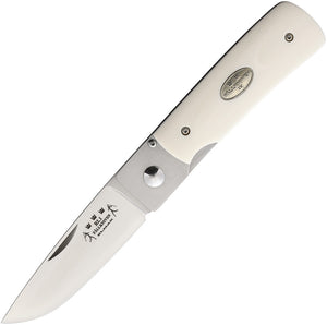 Fallkniven RL1 Linerlock White Elforyn Folding Elmax Steel Pocket Knife RL1EY