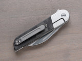 Finch Reciprocity Shredded Carbon Fiber 154cm Framelock Folding Pocket Knife 110