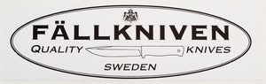 Fallkniven Black & White Oval Logo Sticker NS