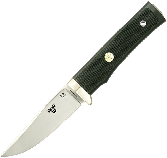 Fallkniven Tre Kronor Black Thermourn 3G Steel Fixed Blade Knife TK2