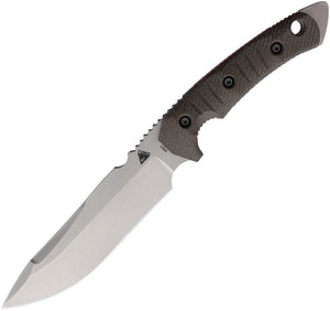 Fobos Knives OD Green Tier1C 3V Red Liner Fixed Blade Knife 024