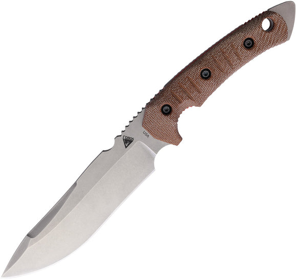 Fobos Knives Natural Tier1C 3V Red Liner Fixed Blade Knife 027