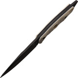 Fobos Knives Alaris Ivr/Blk Micarta Carbon Steel Fixed Blade Knife w/Sheath 045