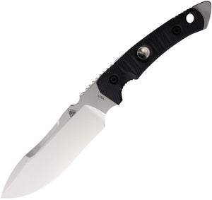 Fobos Knives Tier1-BC Black Smooth G10 Stainless Steel Fixed Blade Knife 070