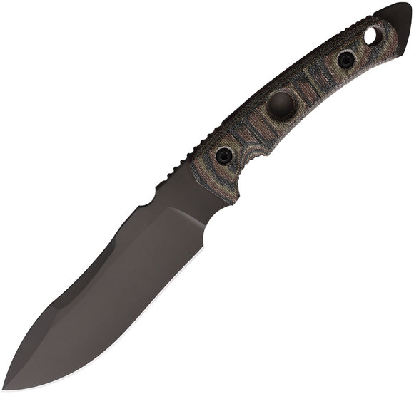 Fobos Knives Tier1-BC Tan Camo Micarta Stainless Steel Fixed Blade Knife 072