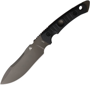 Fobos Knives Tier1-BC Black Smooth G10 Stainless Steel Fixed Blade Knife 073